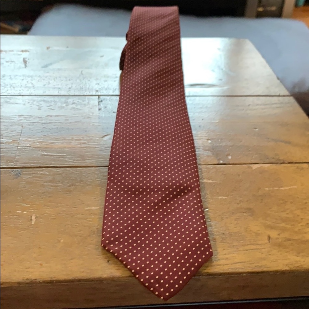 EUC Vintage Red and Cream Polka Dot Tie